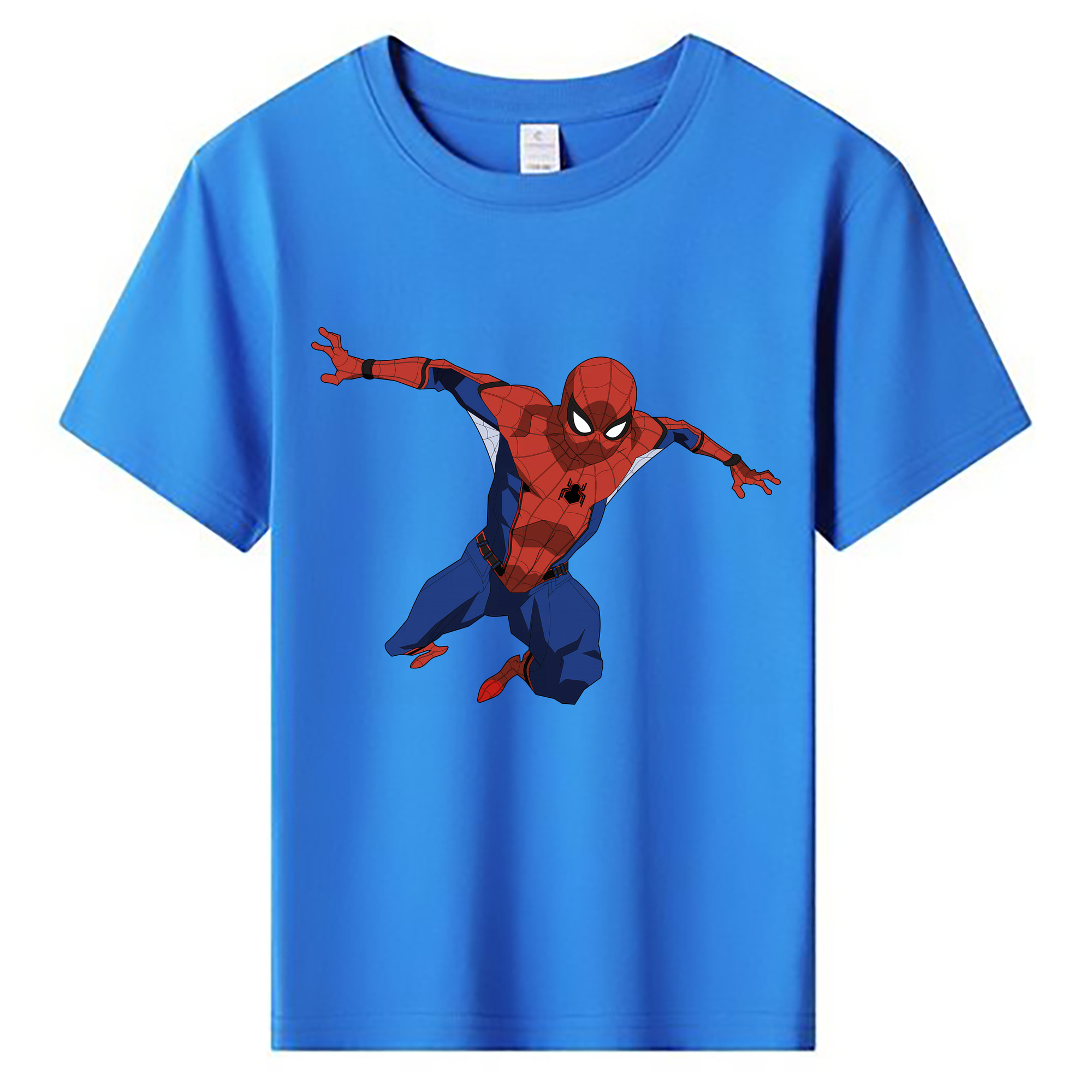 （画像用） Spider Man スパイダーマン 綿100％キッズTシャツ（フロントプリント）